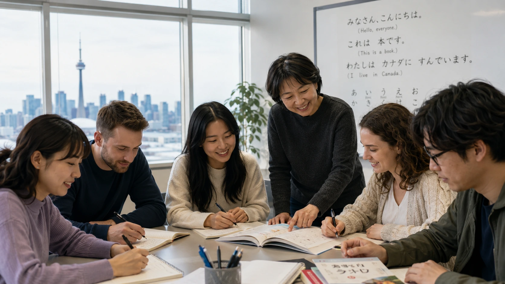 トロントで日本語を学ぶ人のイメージ
